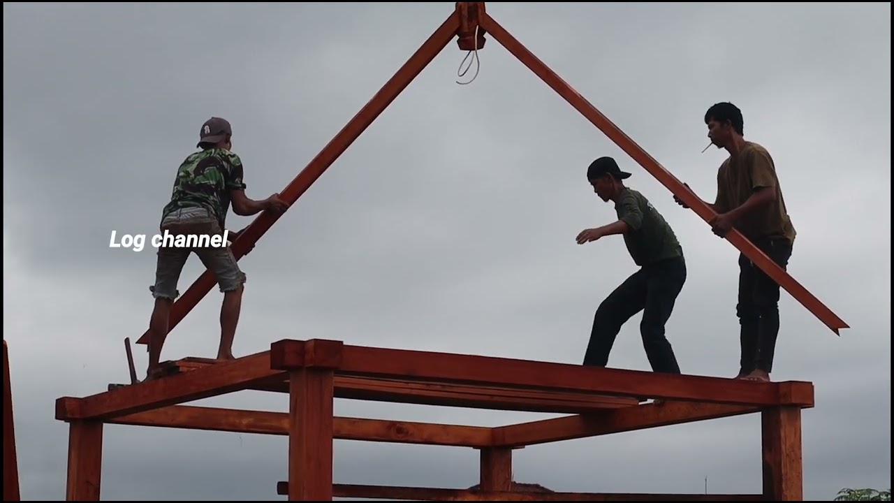 PEMBUATAN SAUNG /GAZEBO 3x3Mtr info +62 882-3919-9456