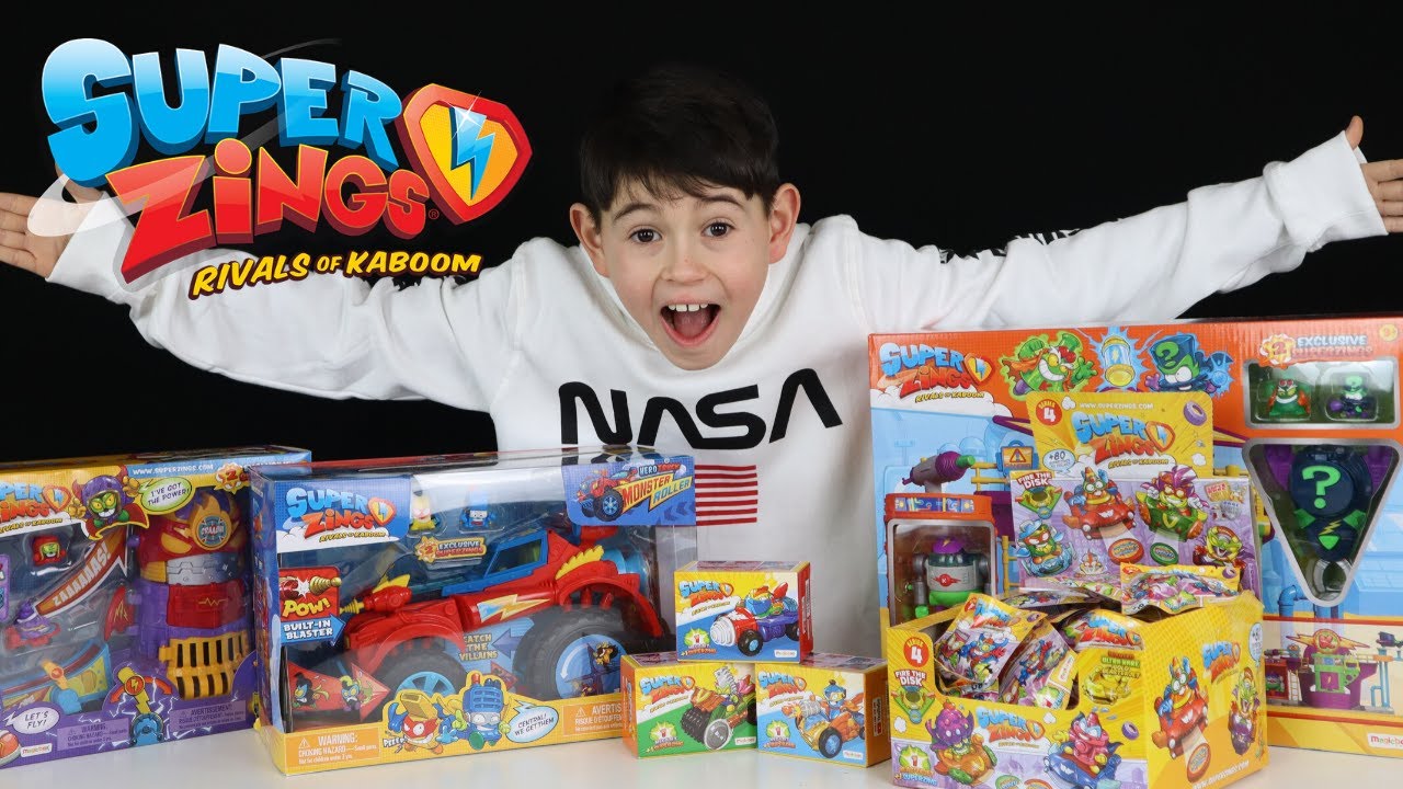 All of the SuperZings Series 4 Playsets - Will Enigma and Kid Kazoom stop Mr. King and Professor K?
