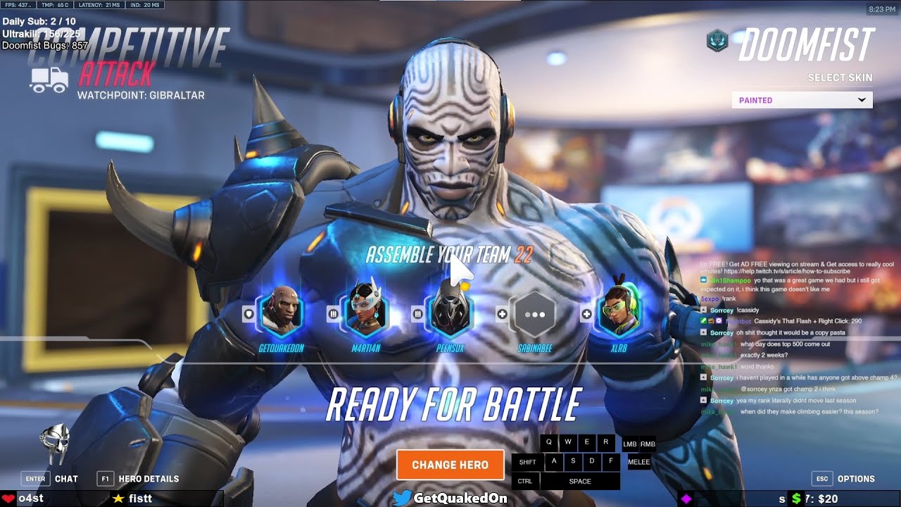 17K DMG! GETQUAKEDON DOOMFIST ONE TRICK - OVERWATCH 2 SEASON 11 TOP 500