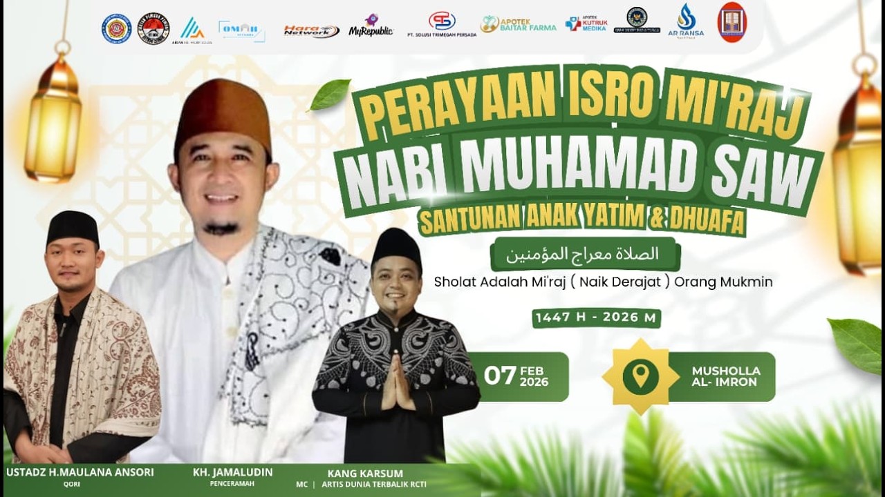 🔴 LIVE - PERAYAAN ISRO MI'RAJ NABI MUHAMMAD SAW 1447 H - Musholla  Al-Imron Kutruk Jambe Tangerang