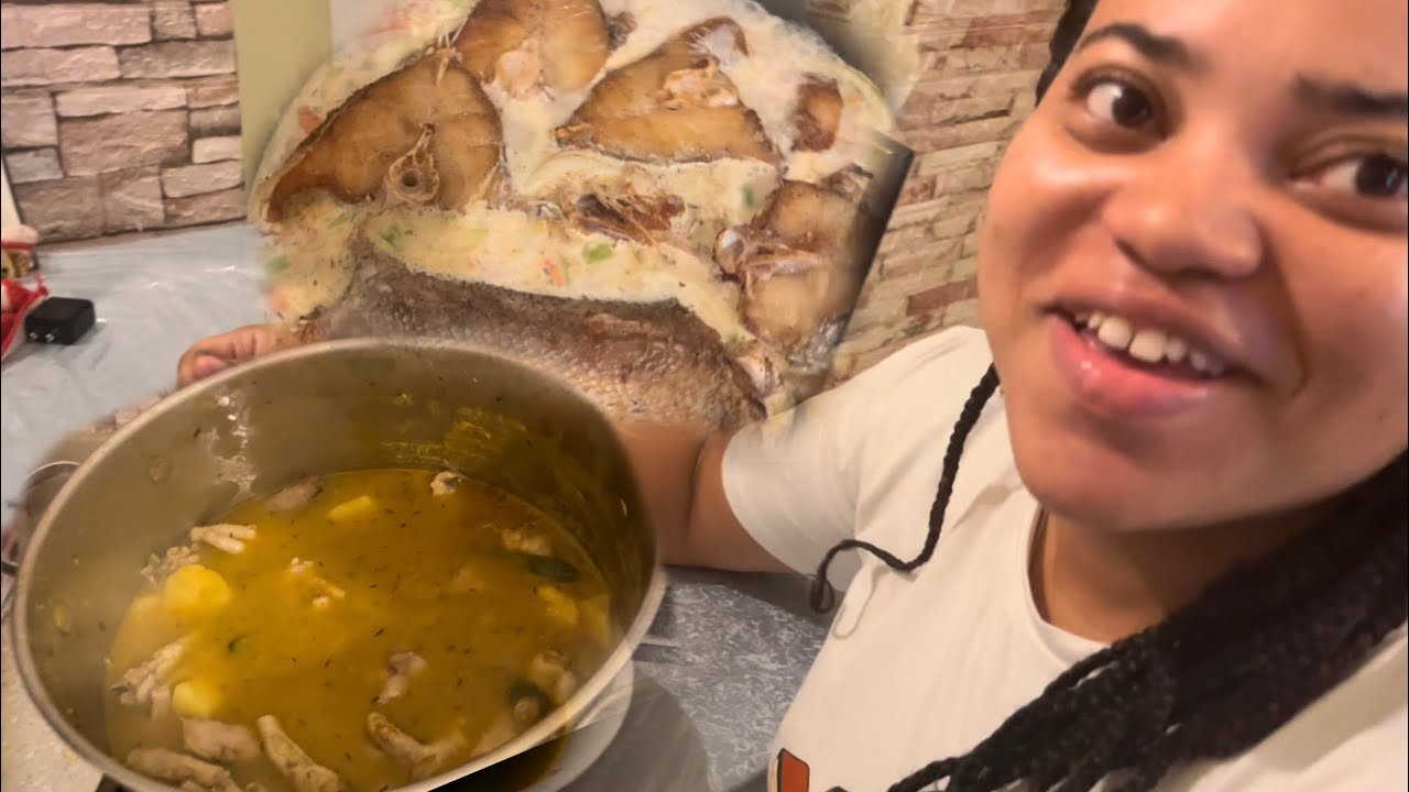 After School Cooking | ft @climeradventures6116  | coconut steam fish 🐠 and Chicken foot soup 🥣
