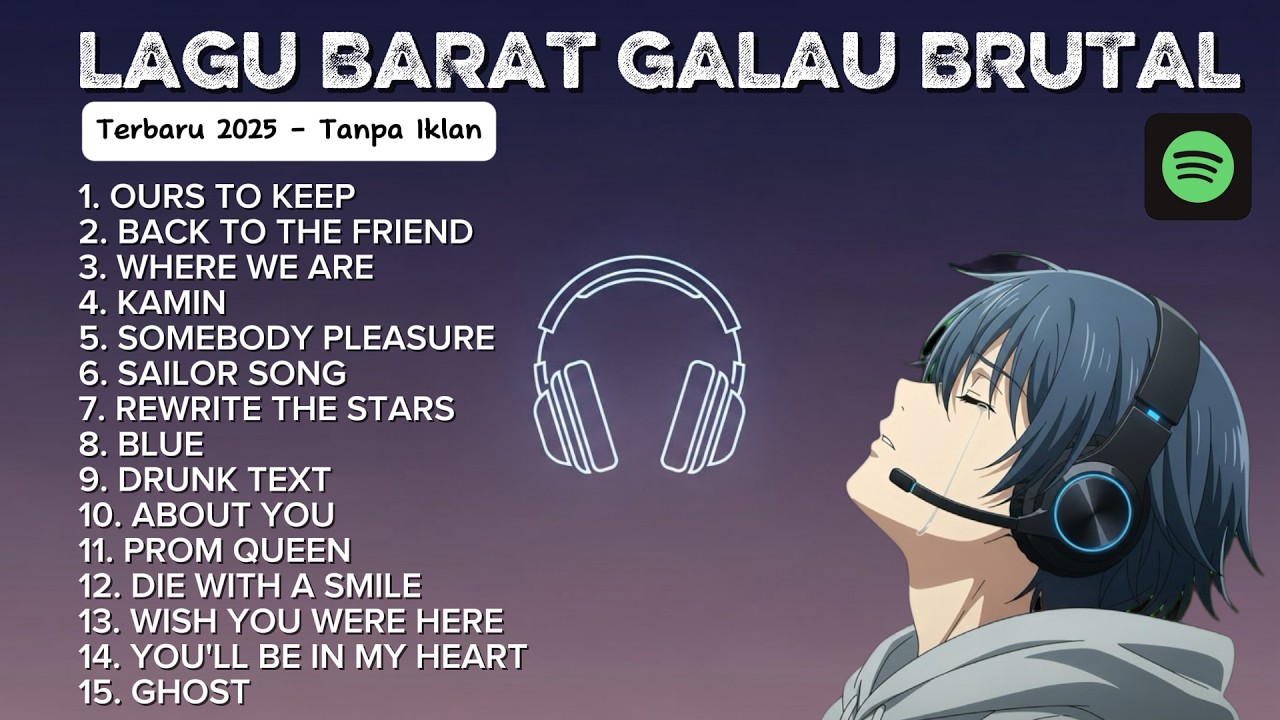 PLAYLIST LAGU BARAT GALAU  VIRAL TIKTOK TERBARU 2025 | TOP TRENDING SPOTIFY |