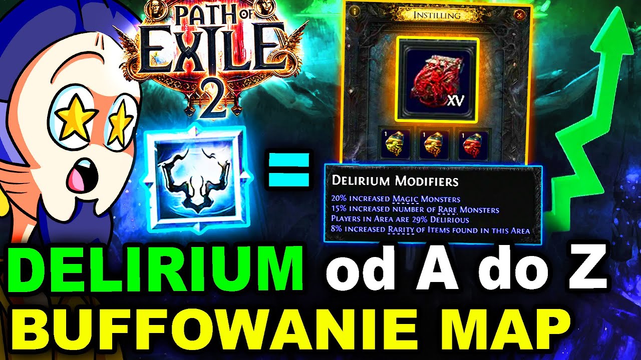 Jak BUFFOWAĆ MAPY w Path of Exile 2 - Delirium, OLEJKI, Implicity, Juicowanie, Instilling, ENDGAME
