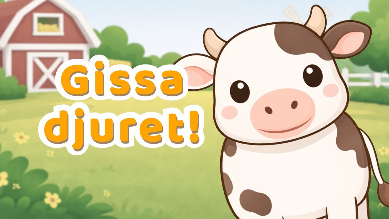 Gissa djuret 🐄 | Bondgårdens djur | Svenska barn