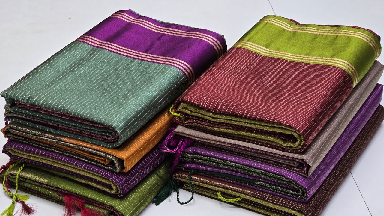 Checks Semi Soft Silk Sarees || Budget Friendly Sarees Collections || Semi Silk Wholesaler 