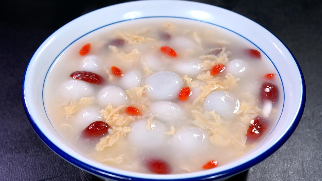 汤圆加入甜酒鸡蛋太好吃了，出锅香甜软糯，暧心又暖胃，营养好吃#cooking #food #烟火味厨房