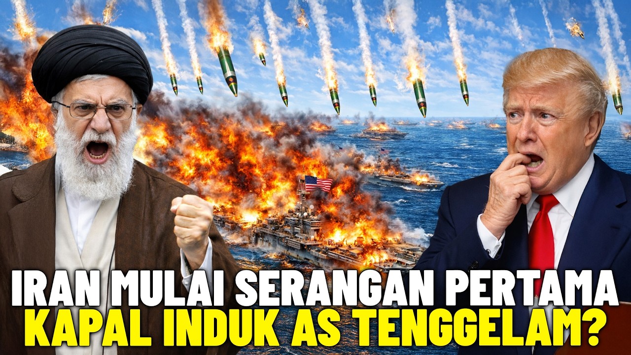 TELUK PERSIA MEMBARA!? Iran Mulai Serangan Pertama ke Armada AS? Perang Timur Tengah Pecah