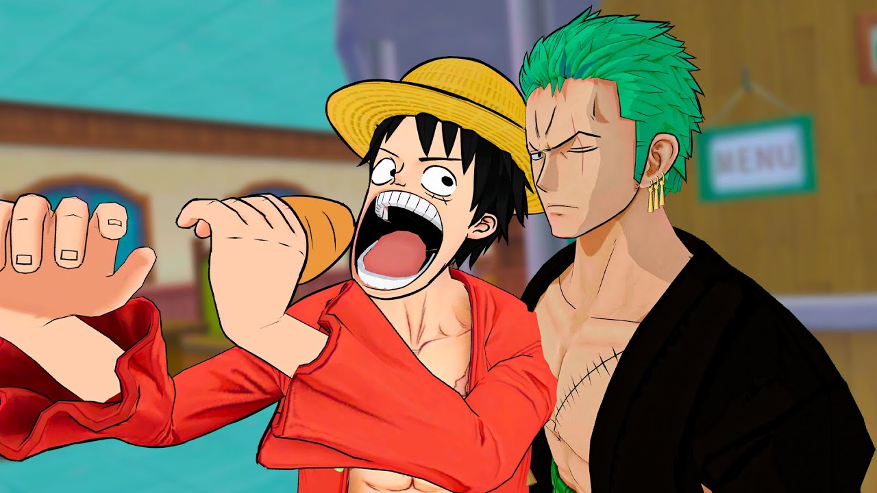 ZORO leva o LUFFY no BAR com o BANDO no One Piece VR!!