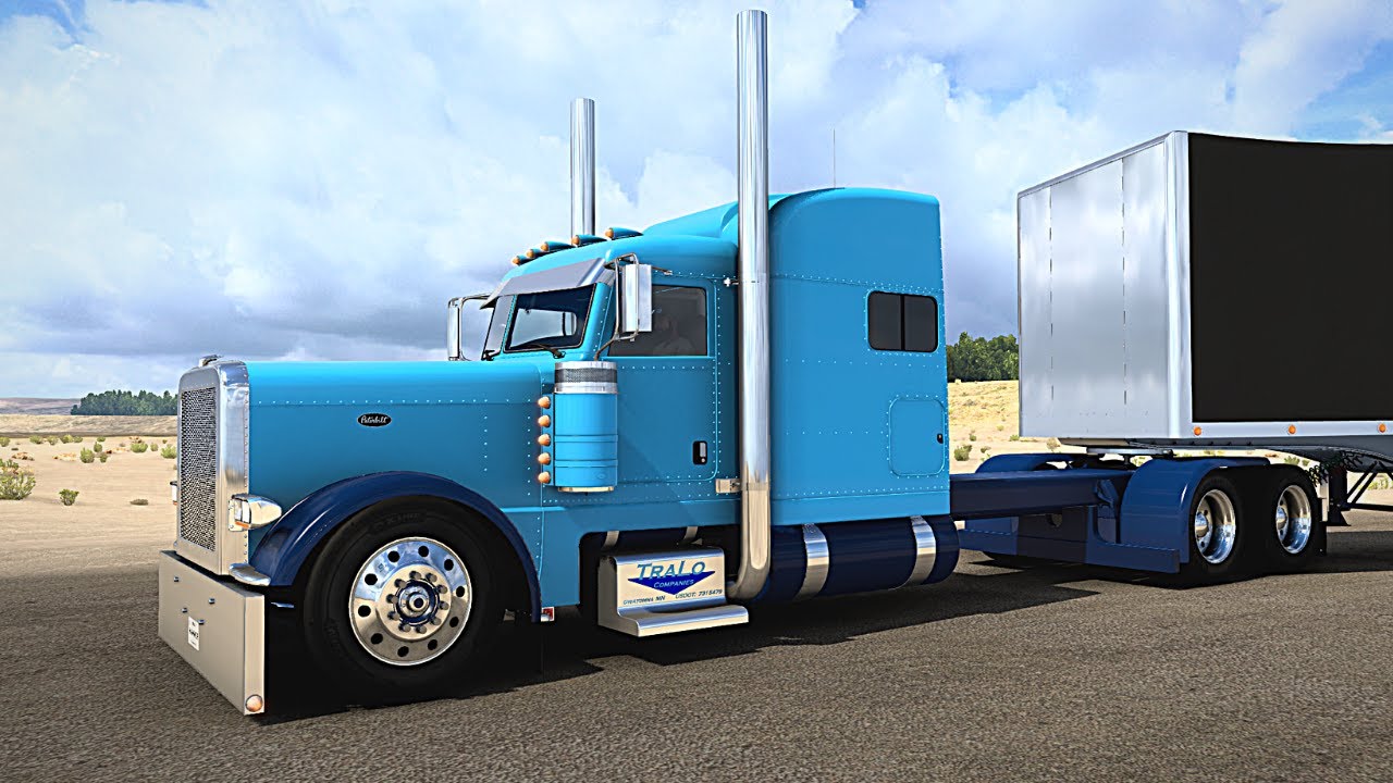 Peterbilt 389 - (Custom Large Car) - TraLo Trucking - American Truck Simulator - ATS 4K