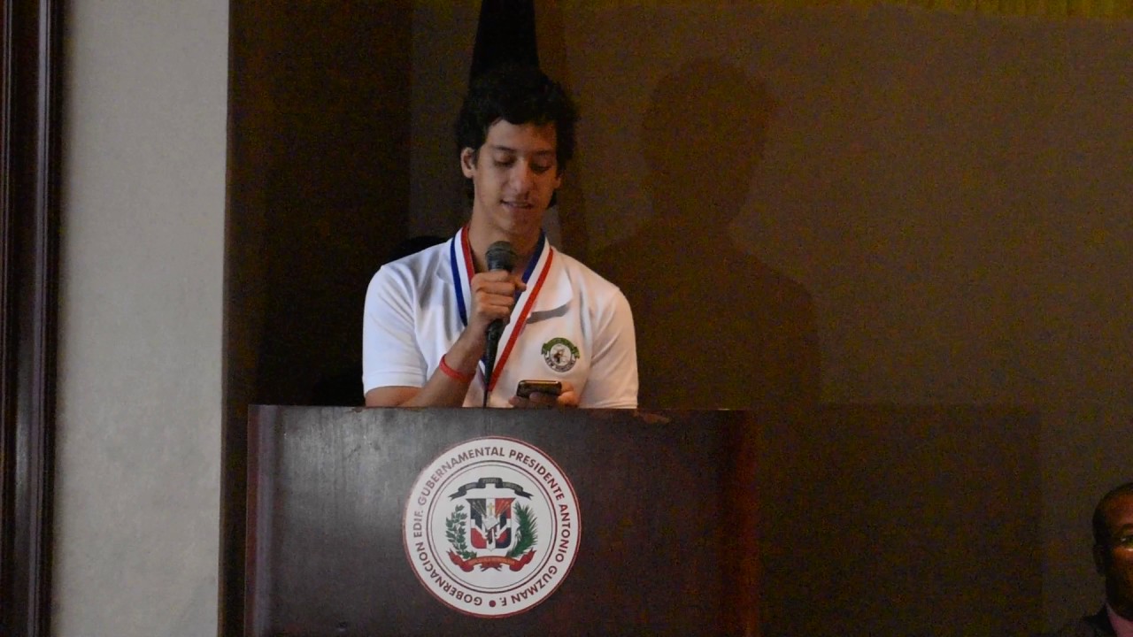 Discurso de Pedro Breton- Premiacion Oliampiada Regional de Matematicas, Republica Dominicana