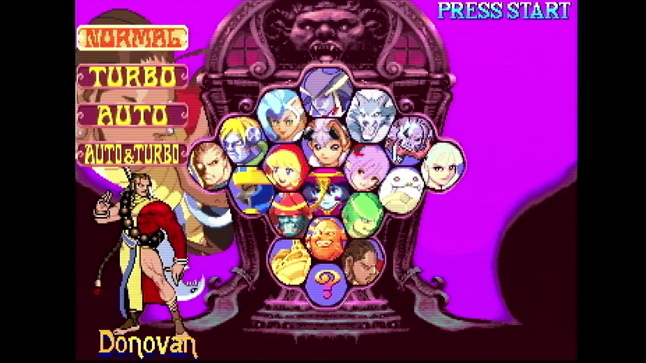 Darkstalkers 3 Arcade Mode with Donovan (PS1)