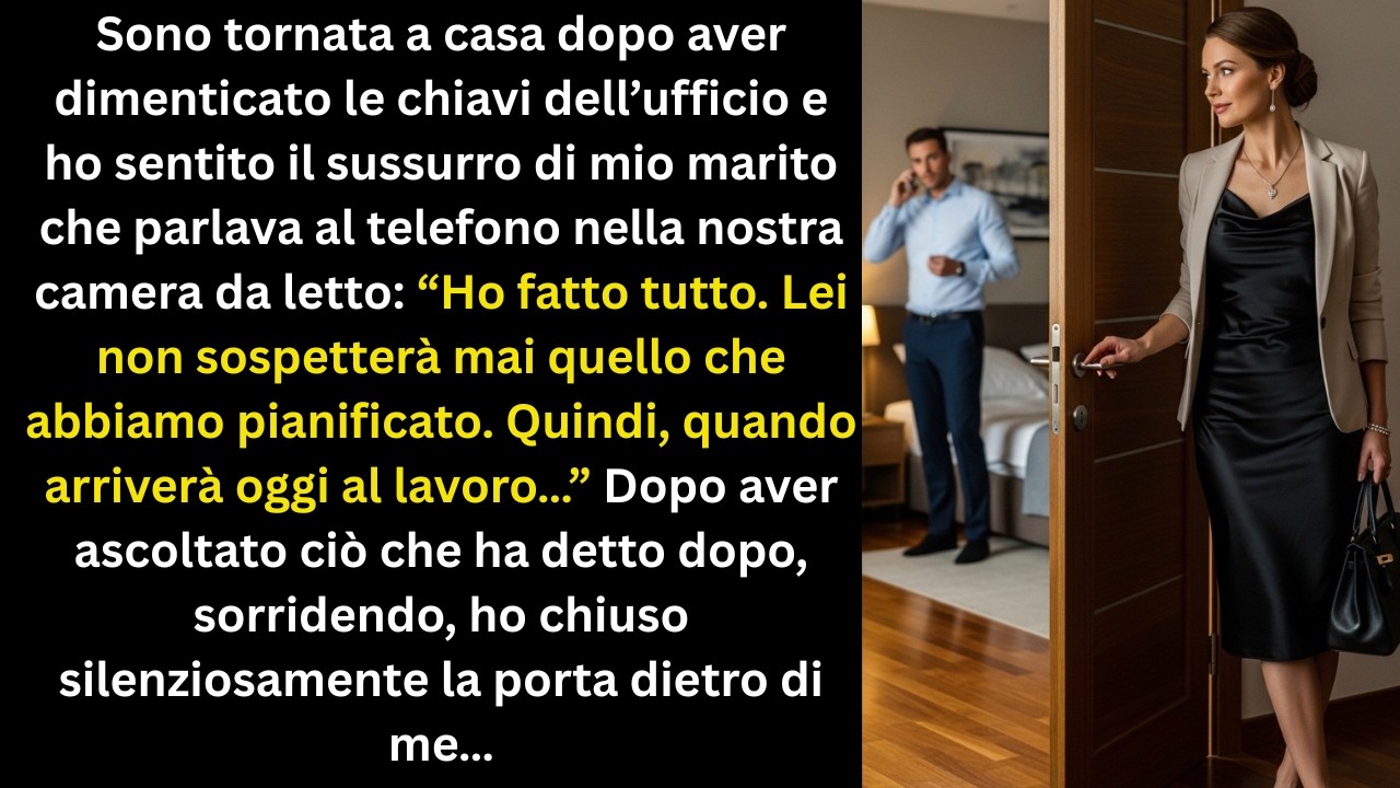Sono tornata a casa dopo aver dimenticato le chiavi dell’ufficio e ho sentito mio marito sussurrare