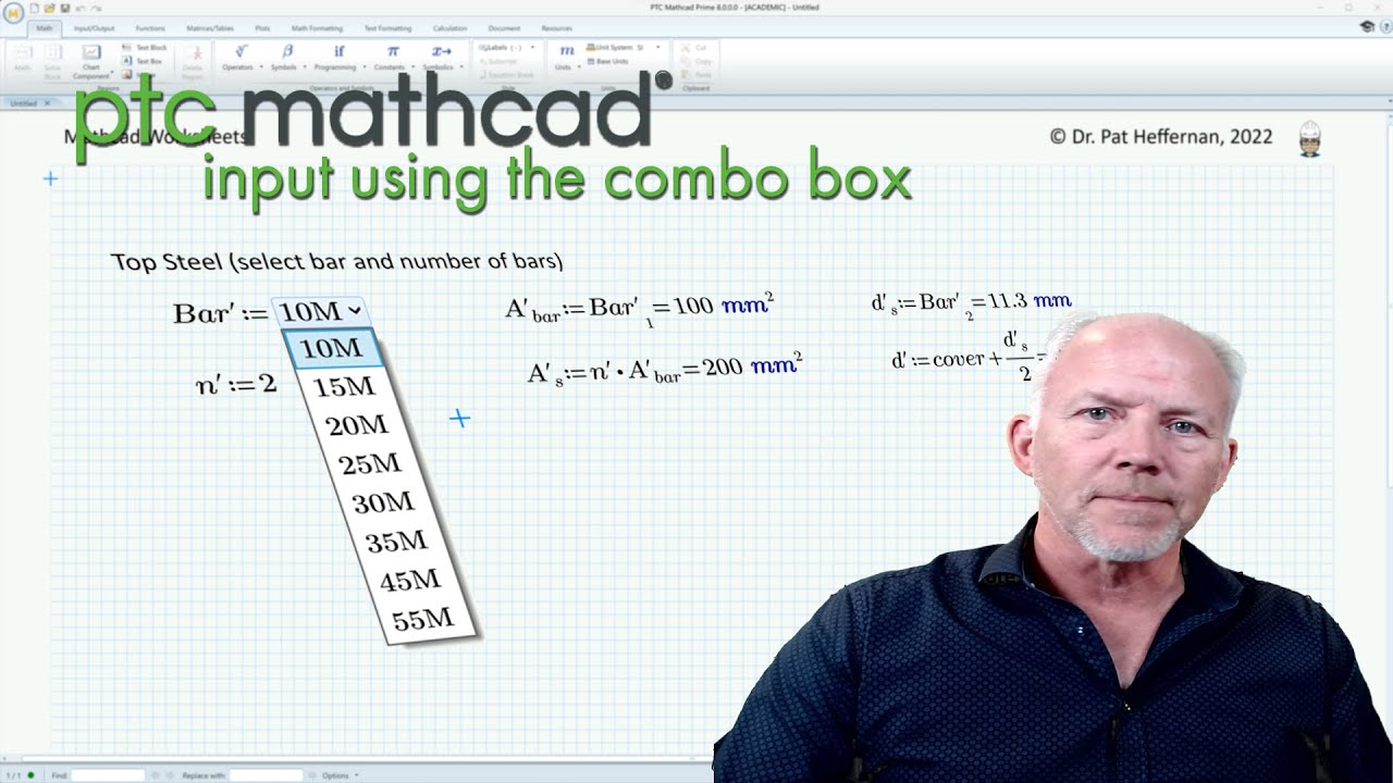 PTC Mathcad - Combo Box