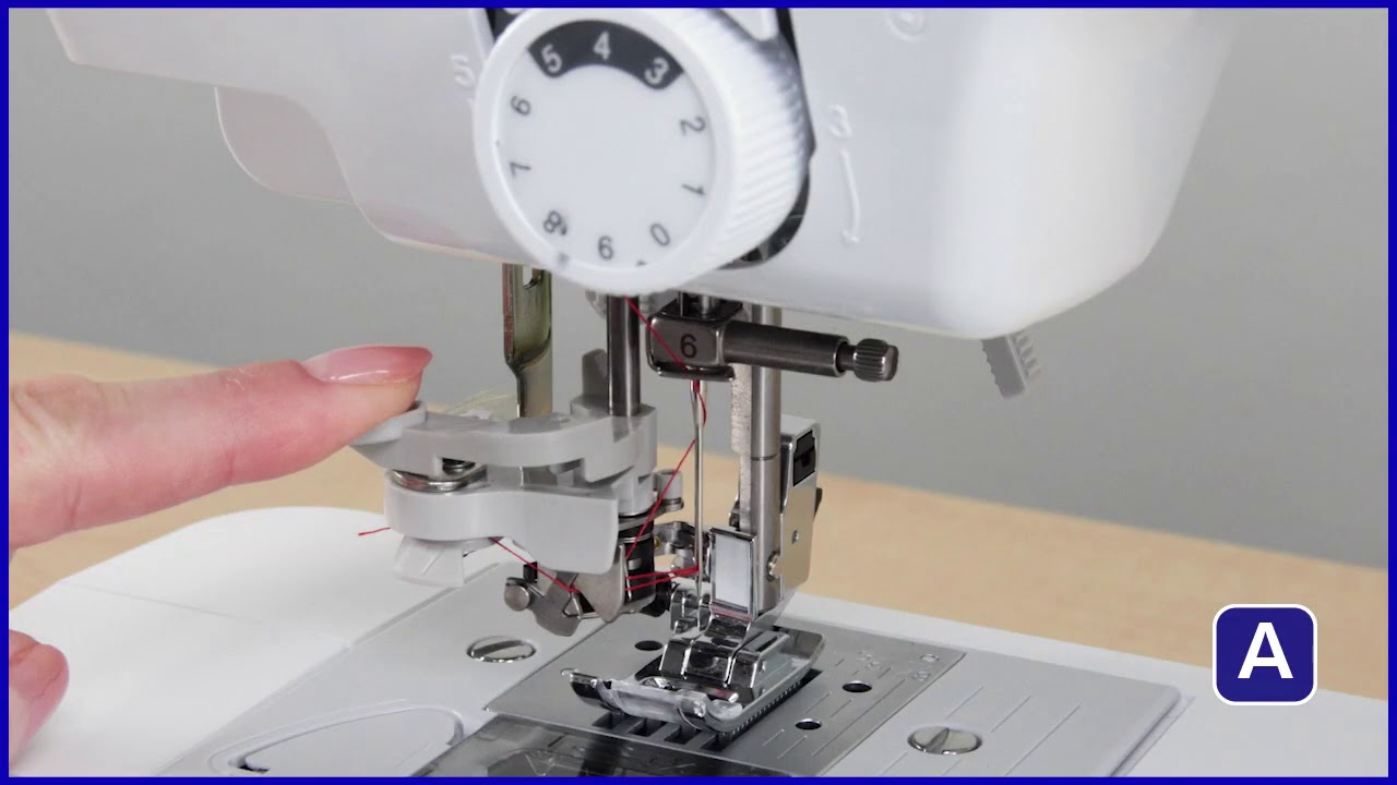 Brother sewing machines - Upper threading with needle threader