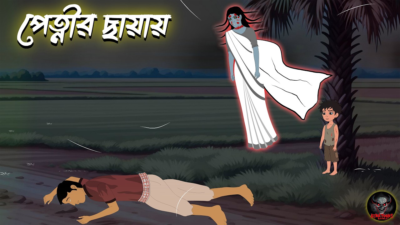 পেত্নীর ছায়ায়  | Pretnir Chayay | Grambanglar Vuter Golpo | Bangla Horror Cartoon |  ATB  |
