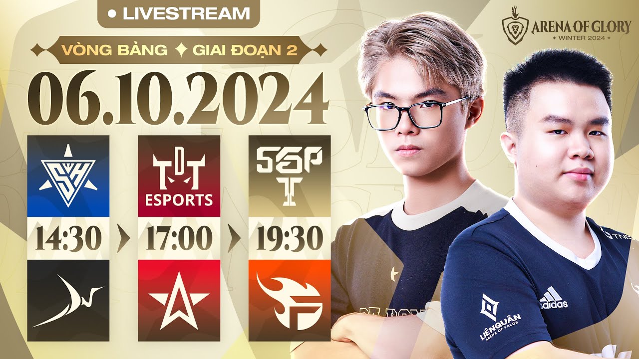 SH vs BSS | TDT vs 1S | SGP vs FPT - VÒNG BẢNG ĐTDV MÙA ĐÔNG 2024 | NGÀY 06/10