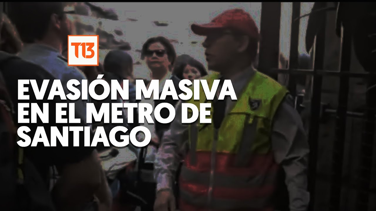 EN VIVO | Evasión masiva en el Metro de Santiago