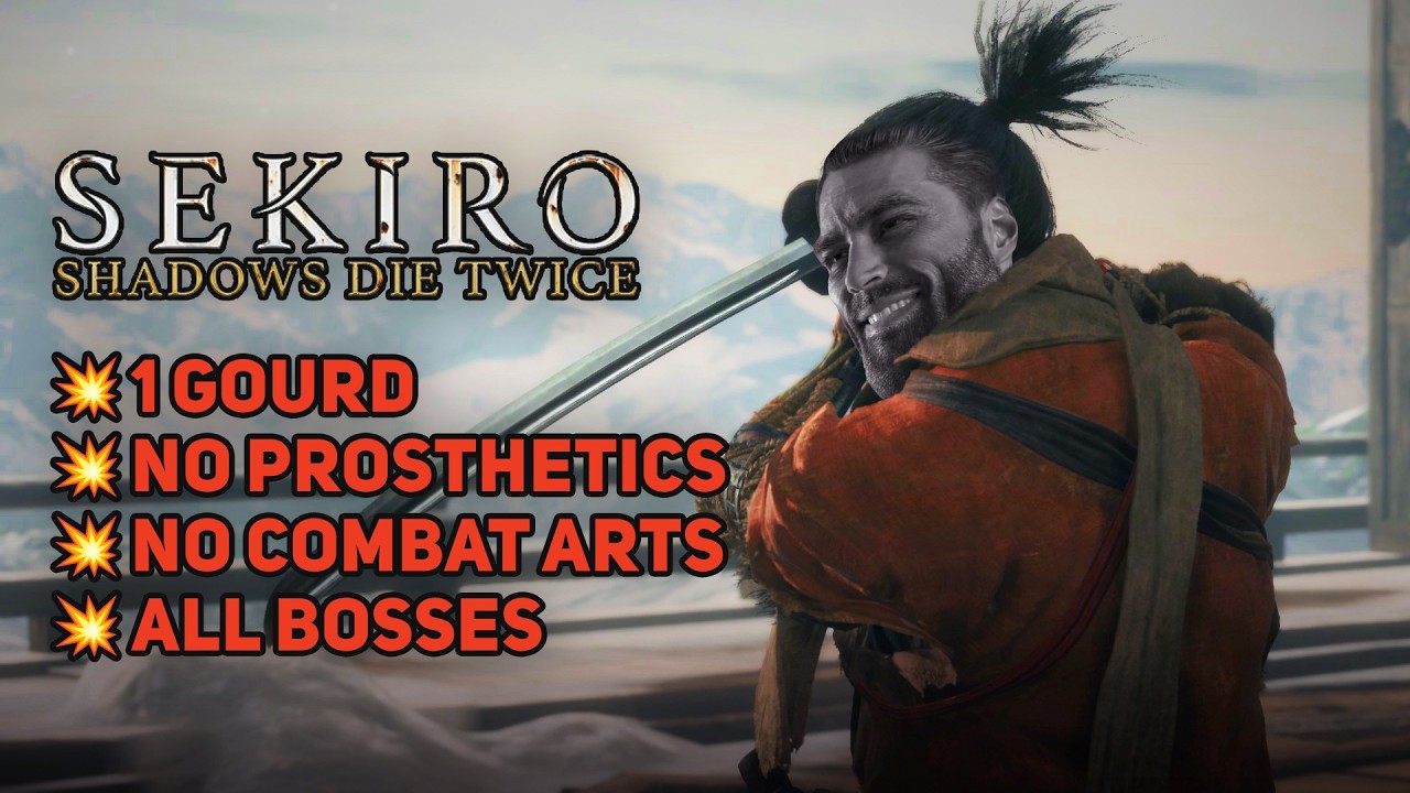 🔴LIVE - SEKIRO Challenge Run | 1 Gourd, No Prosthetics, No Combat Arts, All Bosses