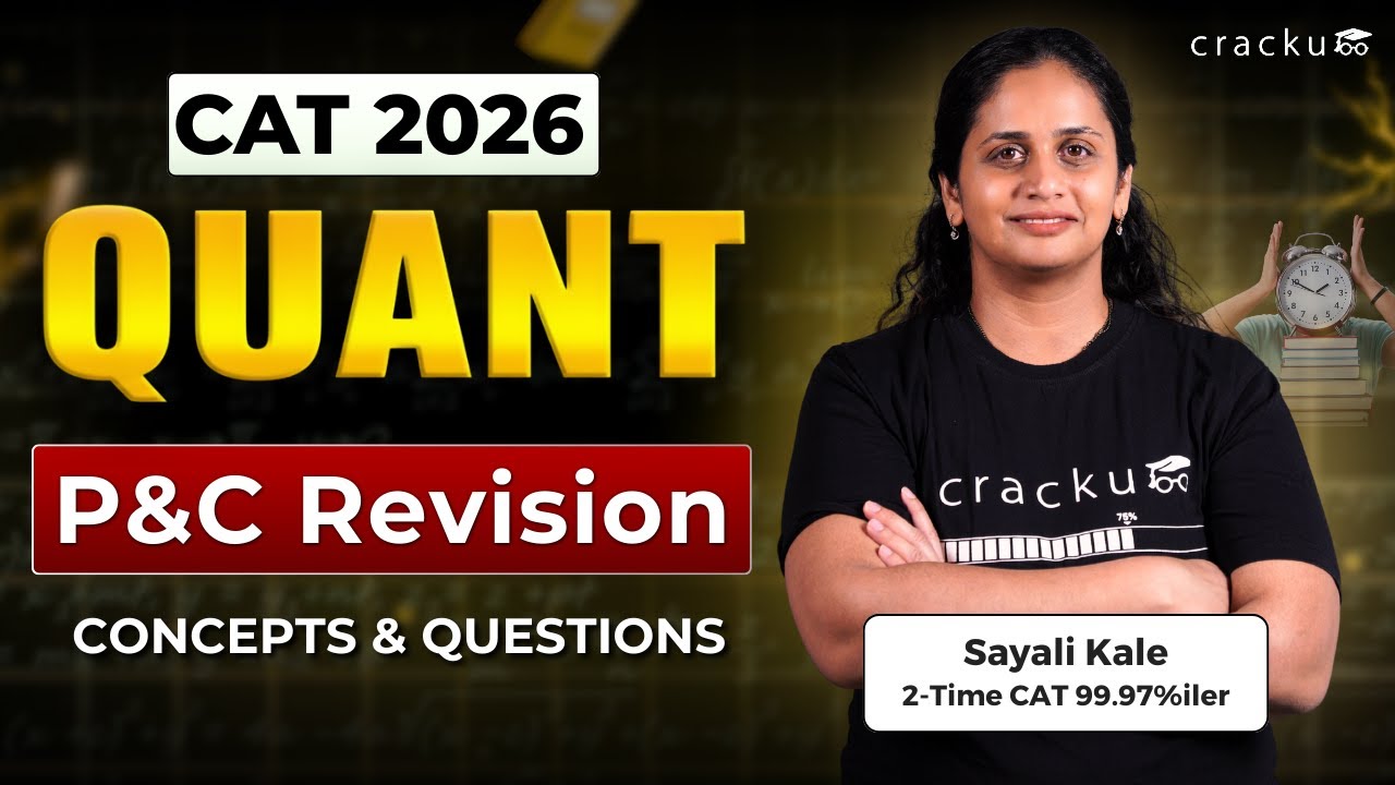 CAT 2026 Quant Revision 🔴 Permutations and Combinations by Sayali Ma'am (2-Time CAT 99.97%iler)