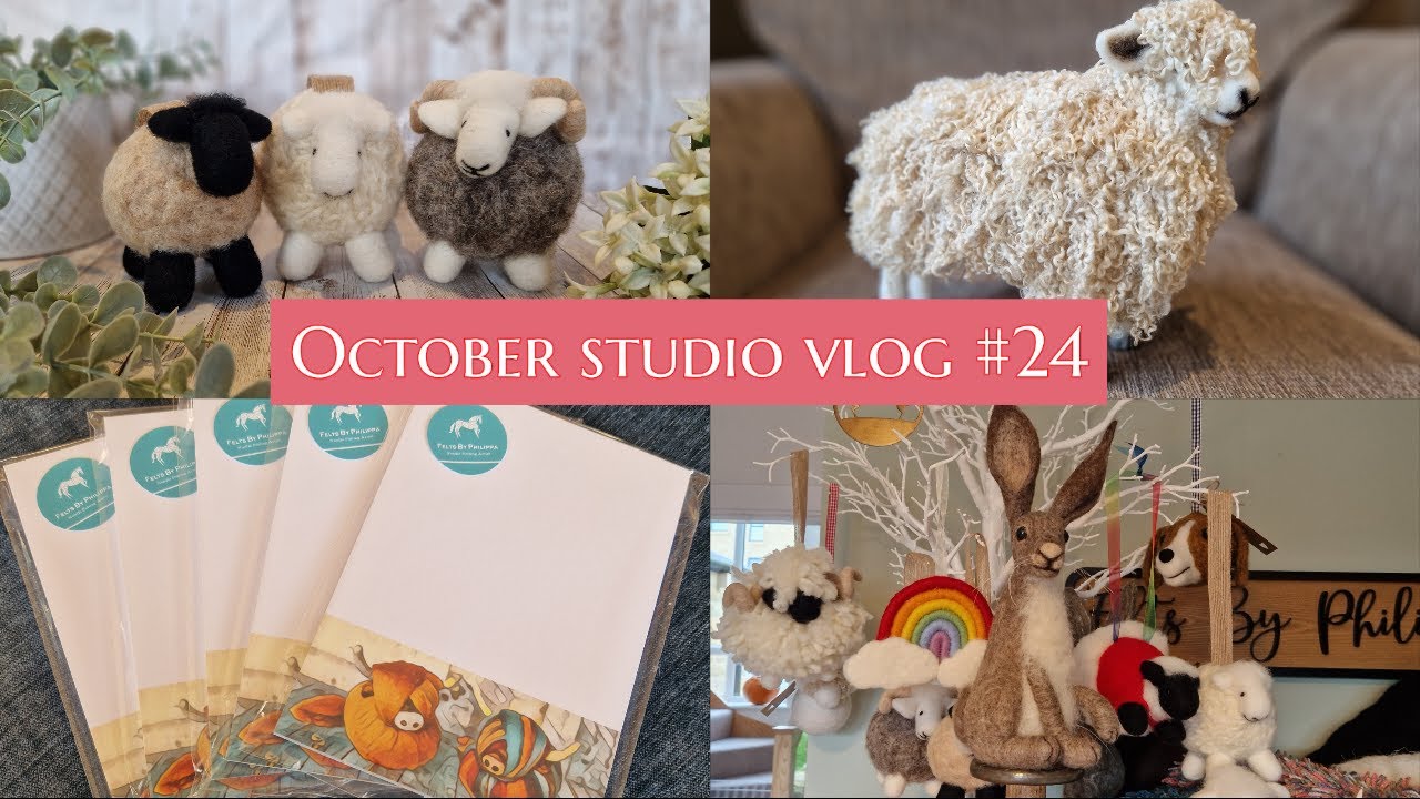 OCTOBER STUDIO VLOG #24 | My Next Kit | A New Product | Lots Of Locks | A Needle Felting Business