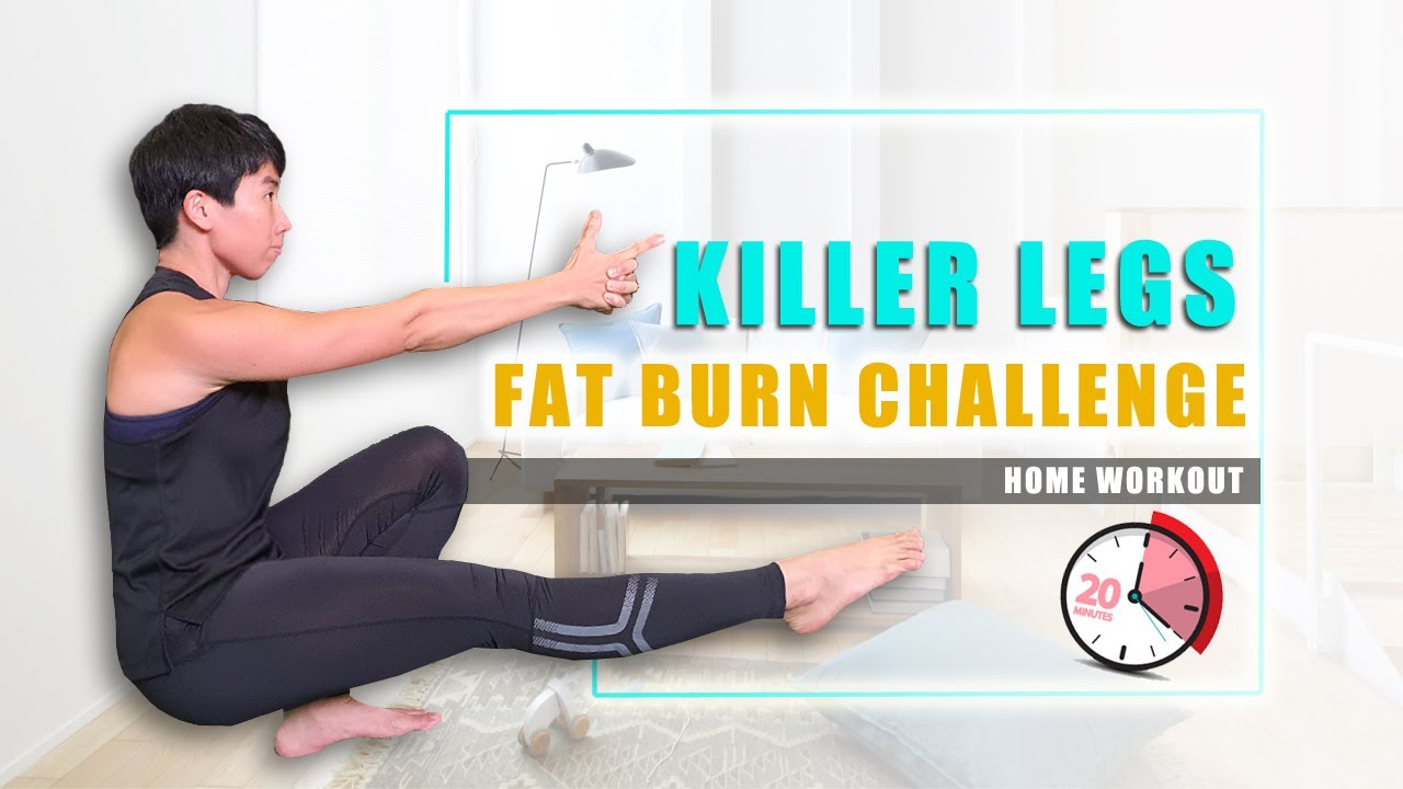 20 Mins INTENSE LOWER BODY HIIT Burn  (No Equipment Needed)