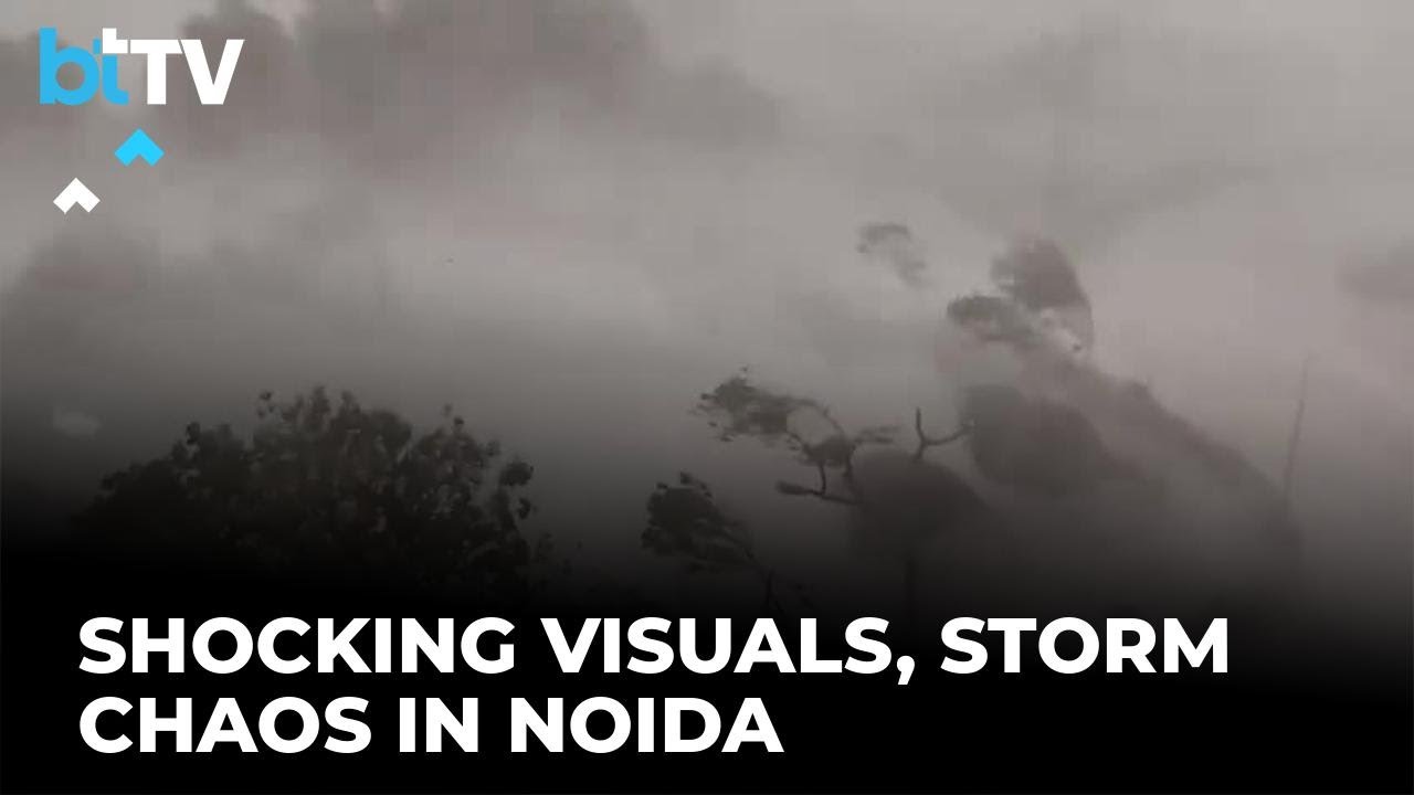 Massive Dust Storm Hits Noida | Watch Shocking Visuals