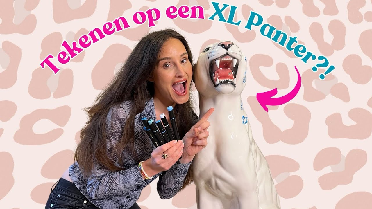 Tekenen op een XL panter? 🐆😱 (is dit mijn grootste oppimp-project ooit?)