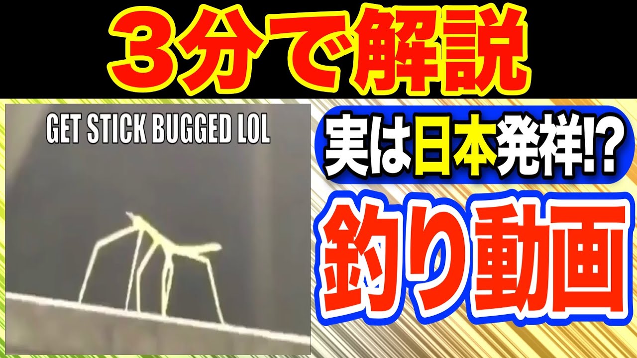 【踊るナナフシ】&rdquo;Get Stick Bugged lol&rdquo;の元ネタとは？【海外ミーム解説51】