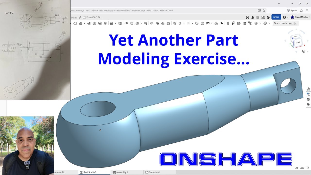 Onshape - Упражнение 4 по рисованию в интернете