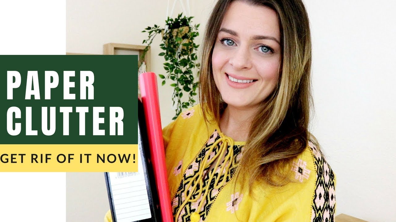 Minimalism: Get rid of paper clutter now!