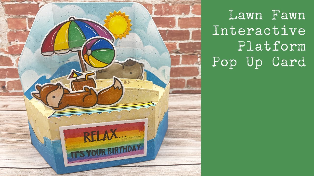 Lawn Fawn Interactive Platform Pop Up Card