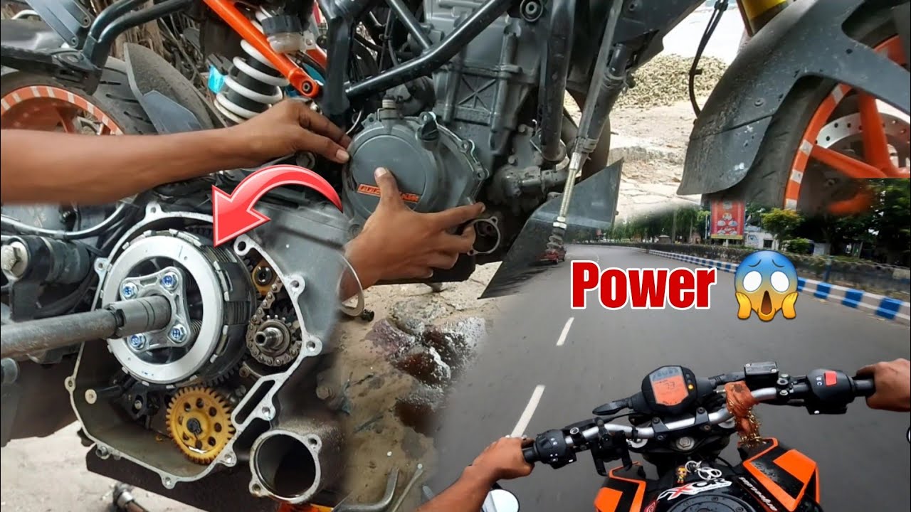 Duke 200 Bs6 Changing Clutch Assembly Complete ✅ Changing Clutch Cable 😱 Power @Khubvalorider