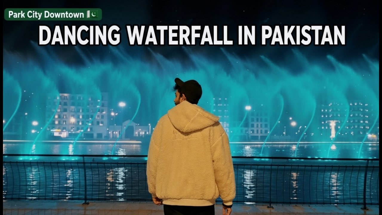 The Famous Dancing Waterfall! ✨ Park View City Islamabad (Cinematic Vlog)