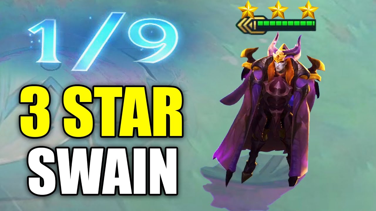 3 STAR SWAIN ⭐⭐⭐ 1v9 Craziest 1 man army! (Teamfight Tactics TFT Festival of Beasts Set 4.5)