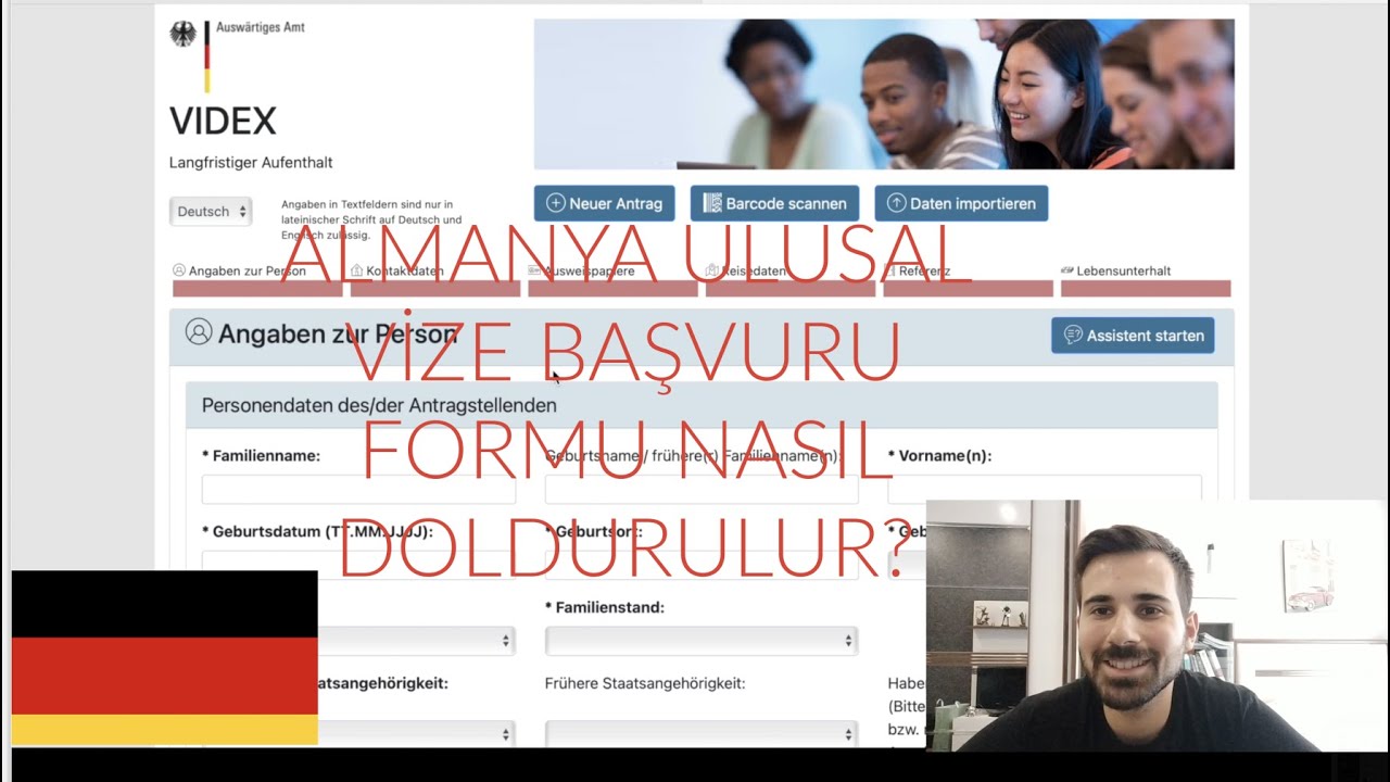 Almanya Ulusal Vize (D-Tipi) Başvuru Formu Nasıl Doldurulur?
