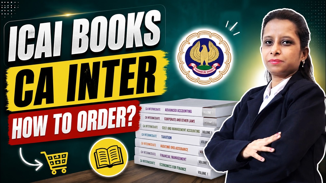 How to Order CA Inter Books From ICAI | CA Books Order Online | How to Order Books in ICAI CDS