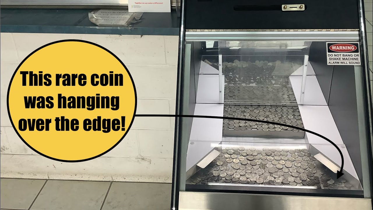 Поиск редкой монеты методом «толкания монет». #coinpusher