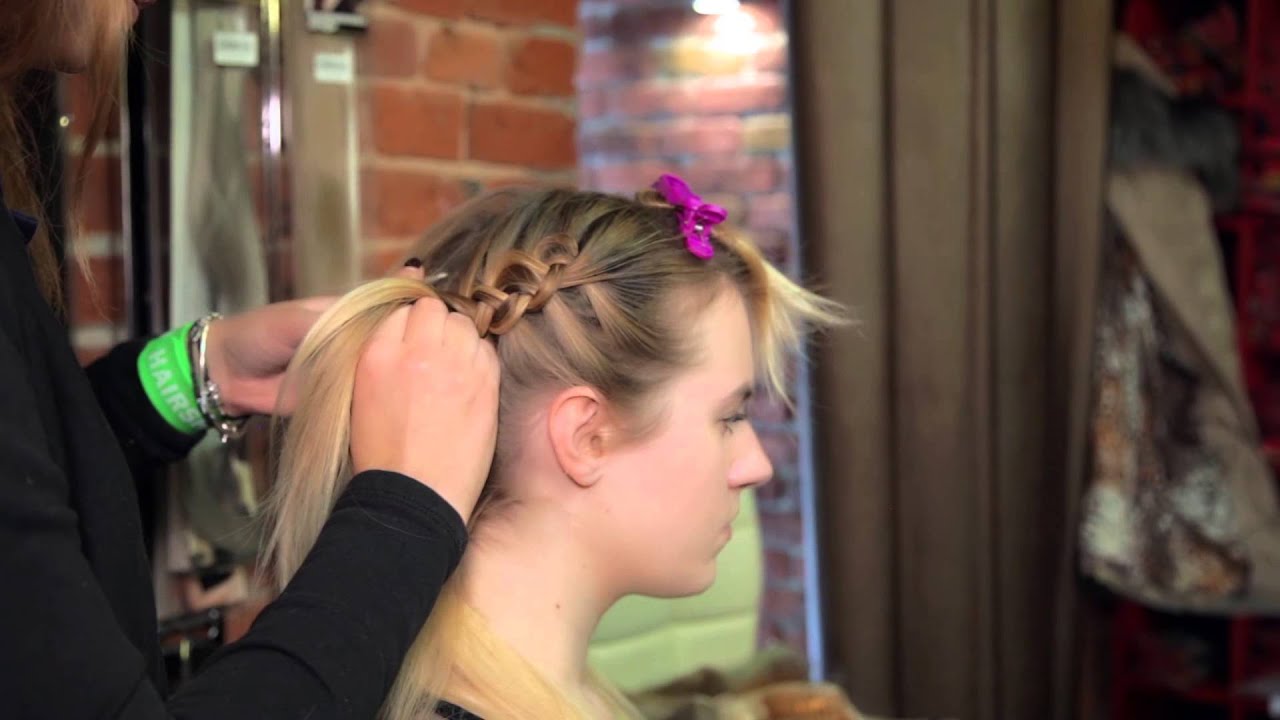 Прическа с накладной косой от HAIRSHOP