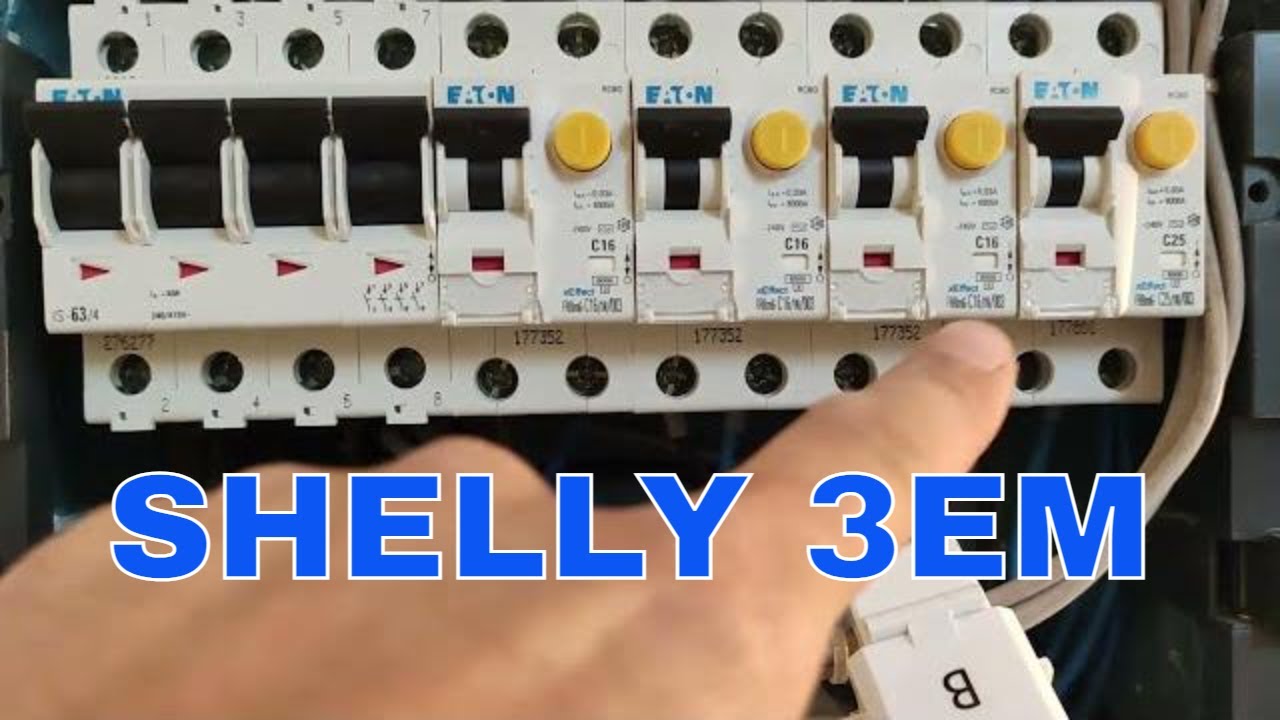 Shelly 3EM montaggio su trifase e breve spiegazione