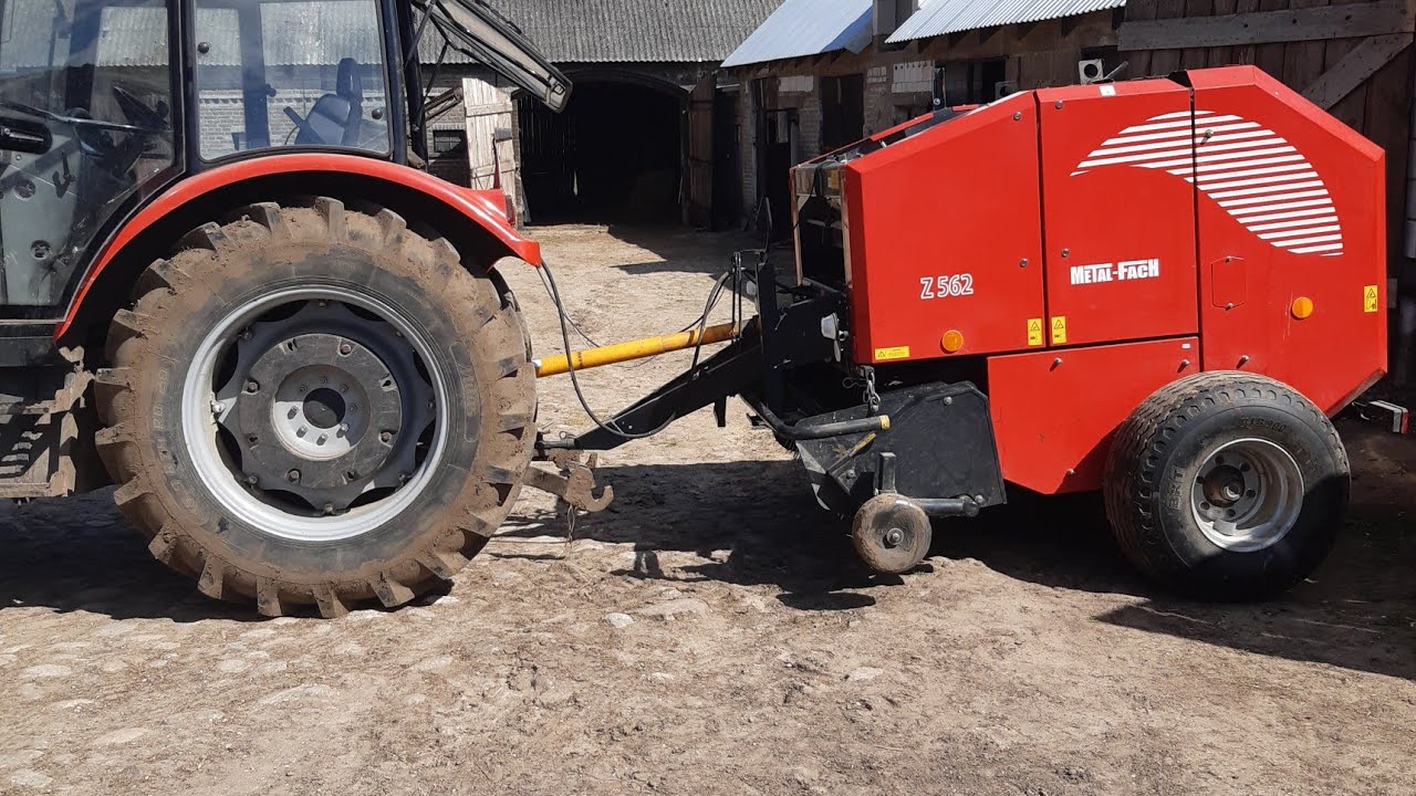 Akcja zbiór sianokiszonki 2021 Na Podlasiu 1 pokos Metal-Fach z 562 +Farmer 8258