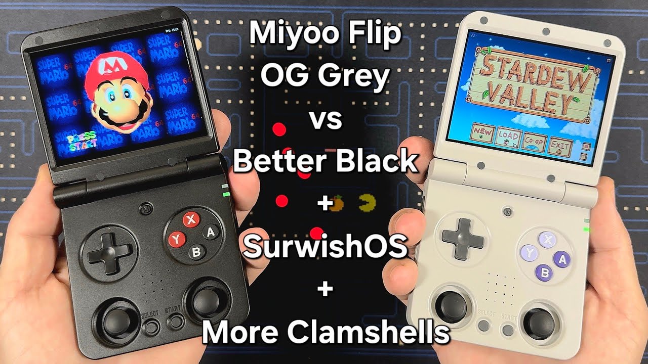 Miyoo Flip Black vs Grey – Hinge Test, Surwish Card, Grips & Clamshell Showdown!