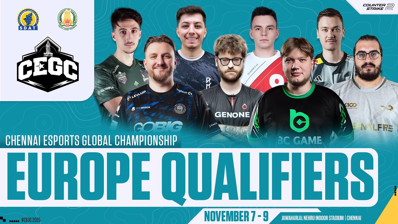 Chennai Esports Global Championship &mdash; EU Qualifiers &mdash; Day 1 #cegc  #cs2
