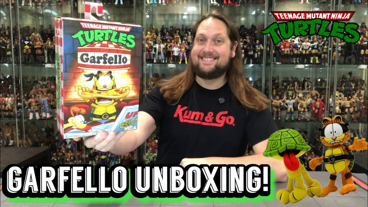 Garfello NECA Teenage Mutant Ninja Turtles Unboxing & Review! Garfield & Odie Join The Turtles!