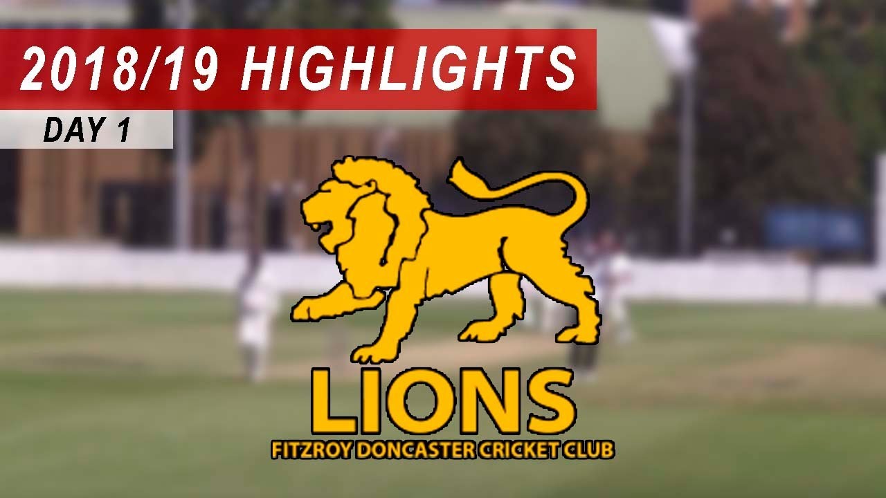 2018/19 Round 14 vs Fitzroy Doncaster 1st XI: Day 1 Highlights