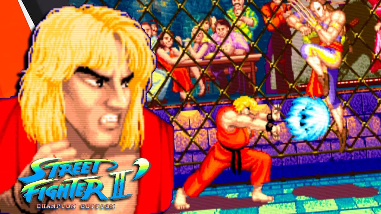 Street Fighter II: Champion Edition &bull; Ken Gameplay【Arcade - 1992】4K 60fps ✓