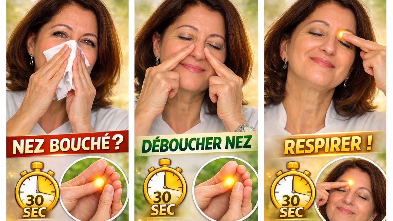 Points réflexes pour déboucher votre nez