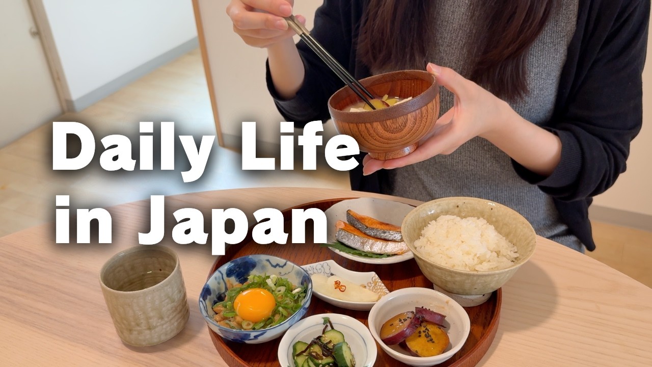 My Calm Autumn Day in Japan | Seasonal Breakfast Cooking & Matcha at a Garden