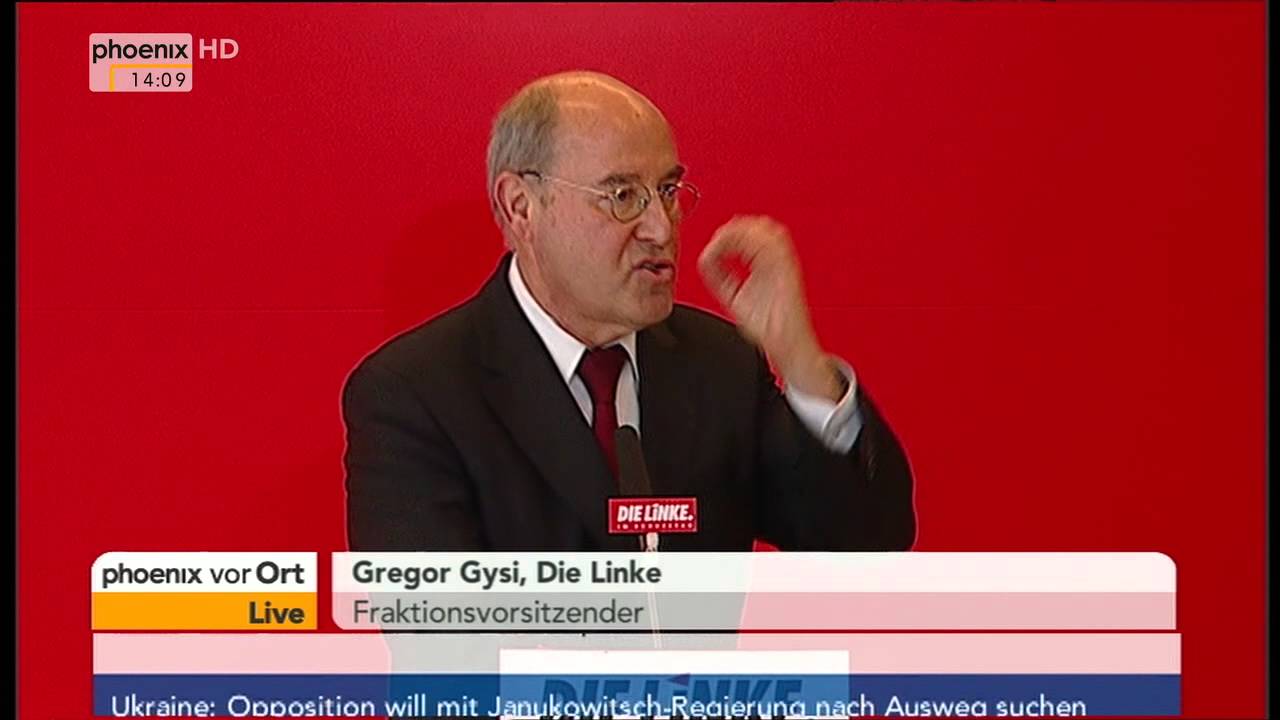 Kabinettsklausur - Statement von Gregor Gysi am 23.01.2014