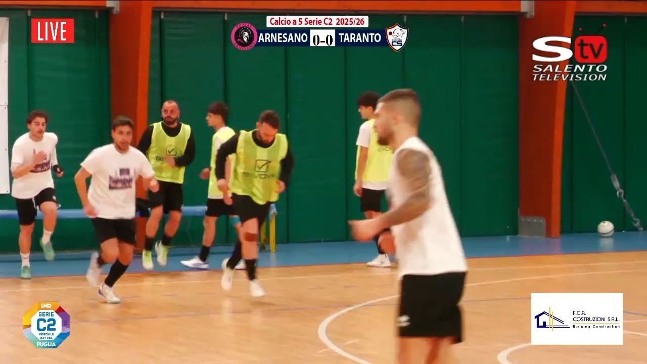 Live per 𝐅𝐔𝐓𝐒𝐀𝐋 𝐀𝐑𝐍𝐄𝐒𝐀𝐍𝐎 🆚 𝐂𝐈𝐓𝐓𝐀' 𝐃𝐈 𝐓𝐀𝐑𝐀𝐍𝐓𝐎 7ª 𝐝𝐢 𝐜𝐚𝐦𝐩𝐢𝐨𝐧𝐚𝐭𝐨 𝐝𝐢 𝐅𝐮𝐭𝐬𝐚𝐥, 𝐬𝐞𝐫𝐢𝐞 𝐂𝟐 - 𝐆𝐢𝐫𝐨𝐧𝐞 𝐂