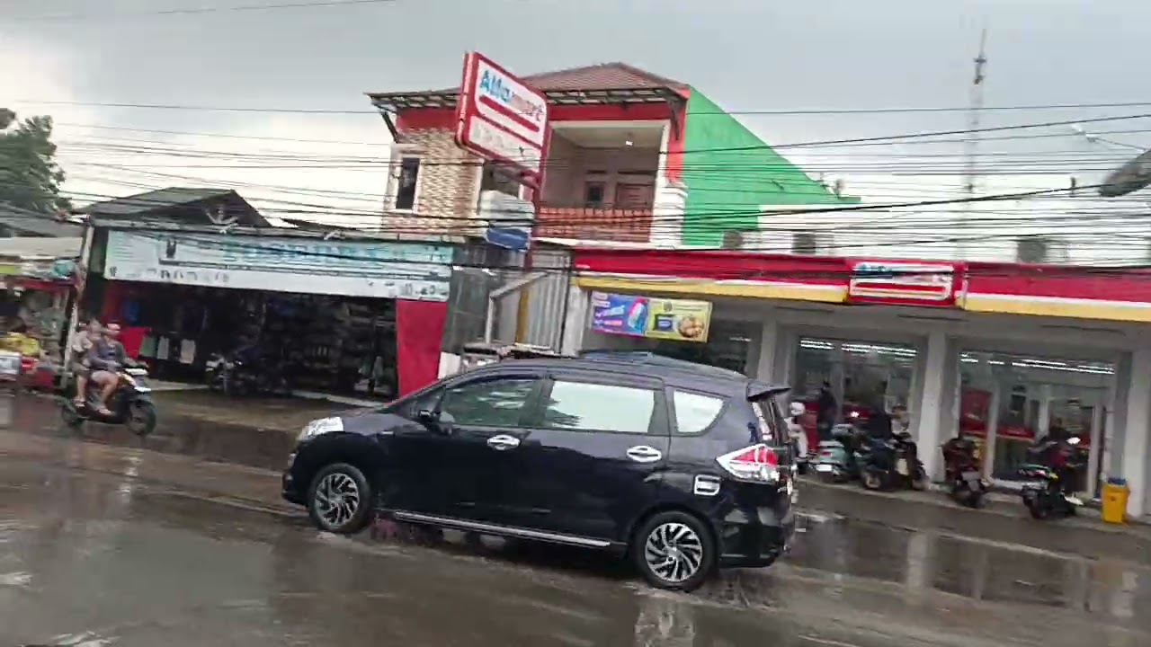 Road trip at bogor regency West Java Indonesia citayam cipayung street